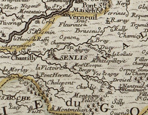 18th century map, Senlis’